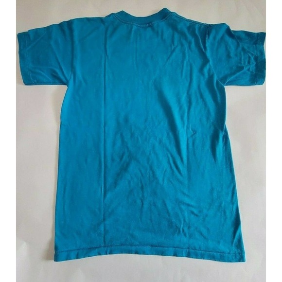 Vtg Blue Flying Eagle Graphic Print Single Stitch - Picture 2 of 7